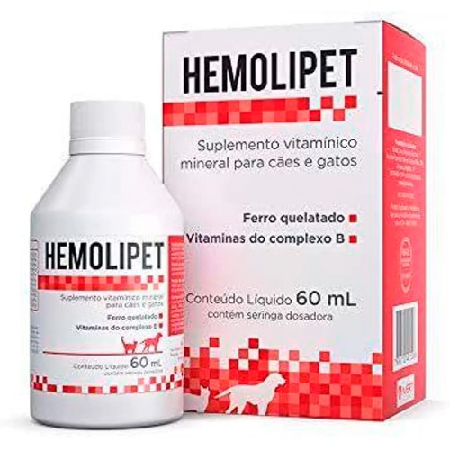 Hemolipet Suplemento Vitamínico para Cães e Gatos 60ml