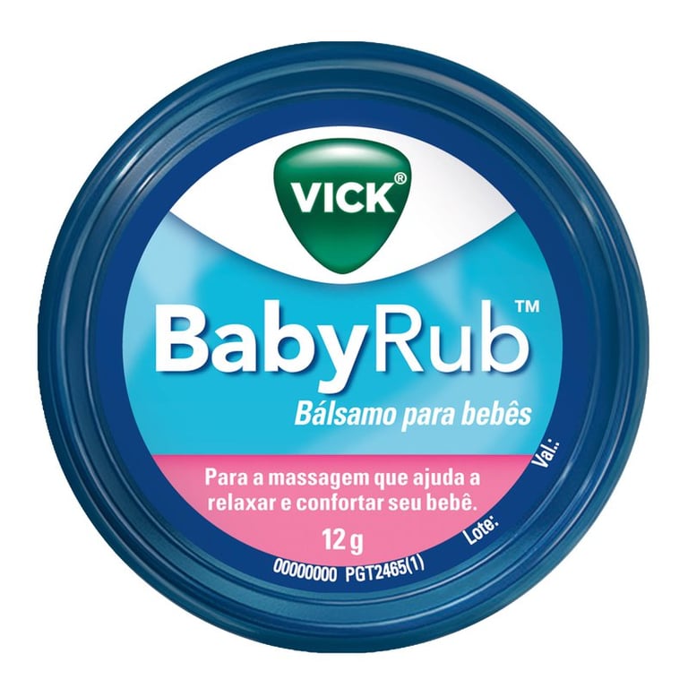 Vick BabyRub Bálsamo Para Bebês 12g 