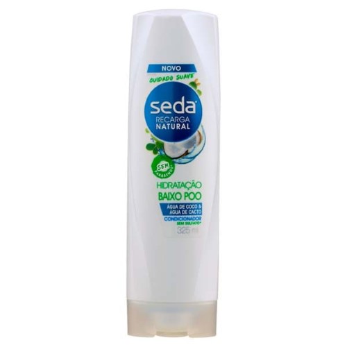 Condicionador Seda Recarga Natural Hidratação Baixo Poo 325ml