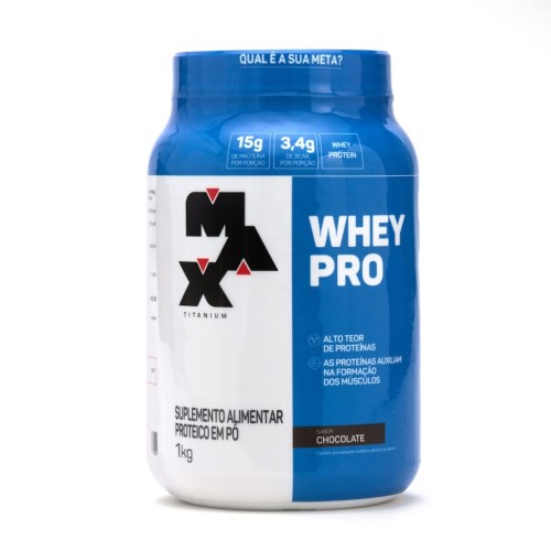 Suplemento Alimentar Max Titanium Whey Pro Chocolate 1kg