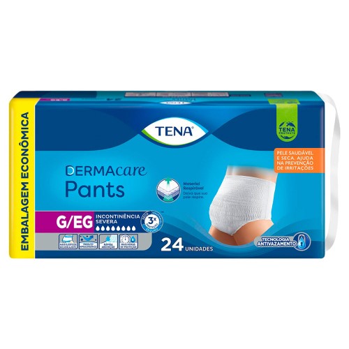 Roupa Íntima Tena Pants Dermacare P/M 24 unidades