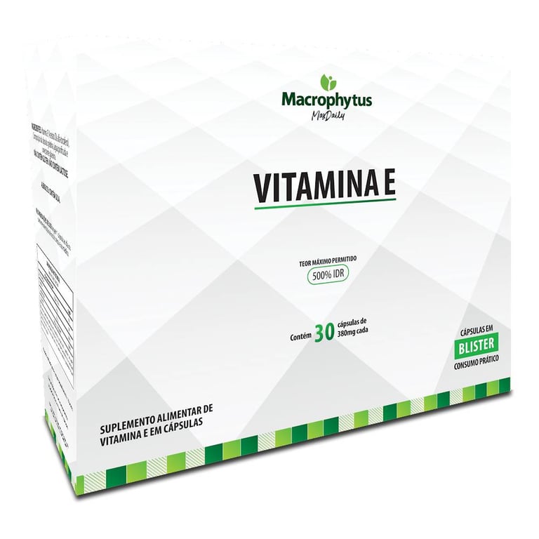 Vitamina E Macrophytus caixa com 30 cápsulas