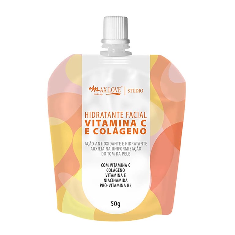 Hidratante Facial Max Love Vitamina C e Colágeno 50g