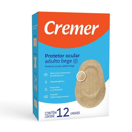 Protetor Ocular Cremer Adulto Bege 12 Unidades