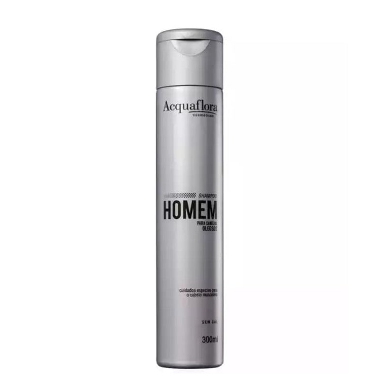 Homem Cabelos Oleosos - Shampoo sem Sal 300ml