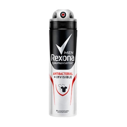 Desodorante Rexona Men Antibacterial + Invisible Aerossol Antitranspirante 150ml