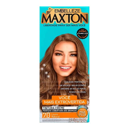 Tintura Creme Maxton Louro Natural 7.0