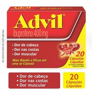 Advil Extra Alívio 400mg 20 Cápsulas Gelatinosas