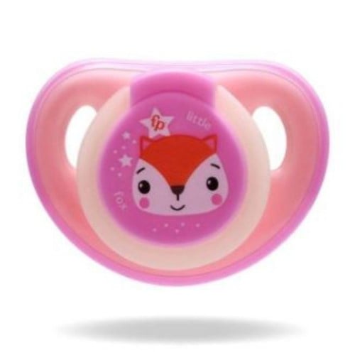 Chupeta Fisher-Price First Moments Glow Rosa Nº2 com Case Esterilizador - 1 Unidade