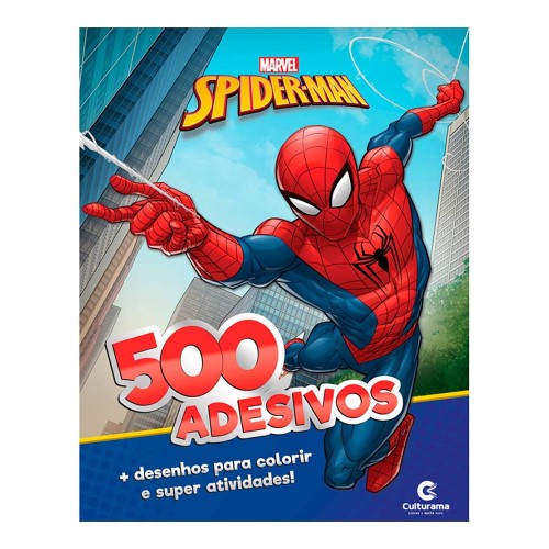 Livro 500 Adesivos Marvel Homem Aranha Culturama