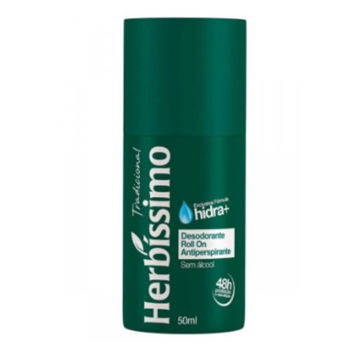 Desodorante Roll-On Antiperspirante Herbíssimo Tradicional com 50ml