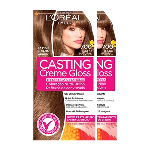 L`oréal Paris Coloração Casting Creme Gloss Kit - 700 Louro Natural 