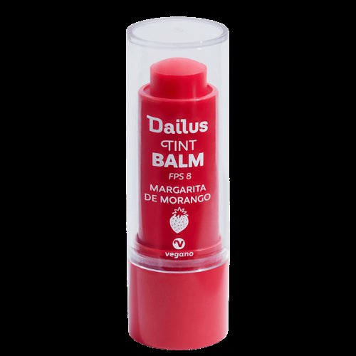 Lip Tint Balm Dailus Margarita de Morango FPS 8 com 4ml