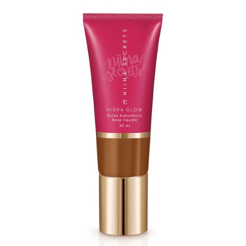 Base Líquida Niina Secrets Hidra Glow Cor 80 com 30ml