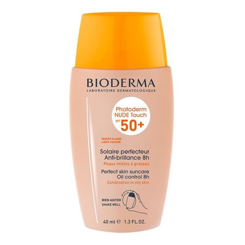 Protetor Solar Facial Bioderma Photoderm Nude Touch Claro FPS50+ 40ml