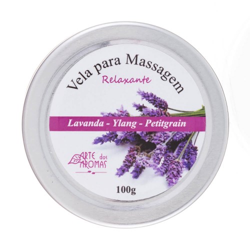 Vela Para Massagem Natural Relaxante 100g - Arte dos Aromas