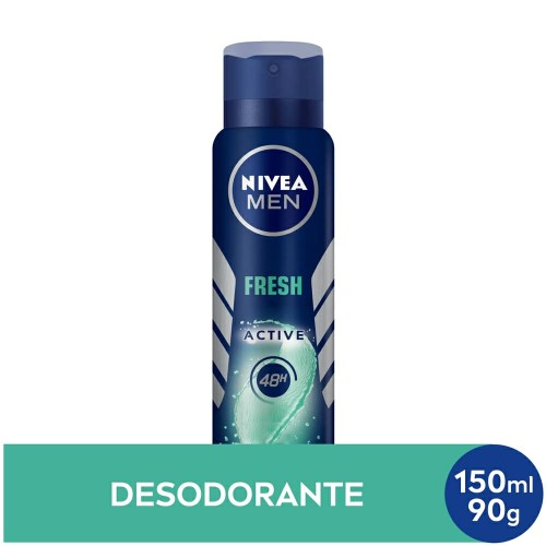 Desodorante Antitranspirante Aerosol Nivea Men Fresh Active 150ml