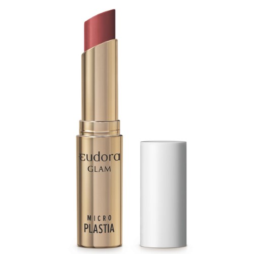 Batom Eudora Glam Micro Plastia Vermelho Ruby 3,3g