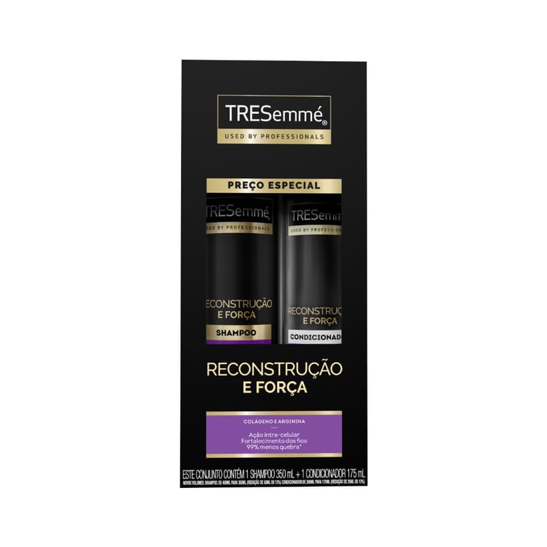 Kit Tresemmé Reconstrução e Força Shampoo 350ml + Condicionador 175ml