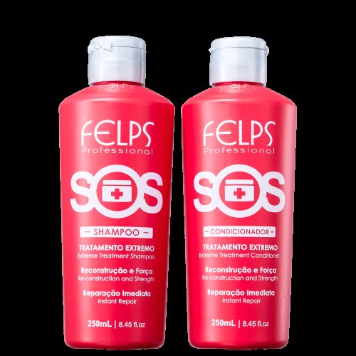 Felps S.O.S Reconstrução Tratamento Extremo Kit – Shampoo + Condicionador