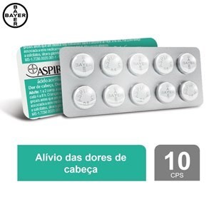 Aspirina 500mg com 10 comprimidos