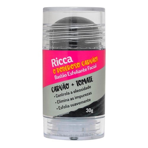 Bastão Esfoliante Facial Ricca O Poderoso Carvão! 30g