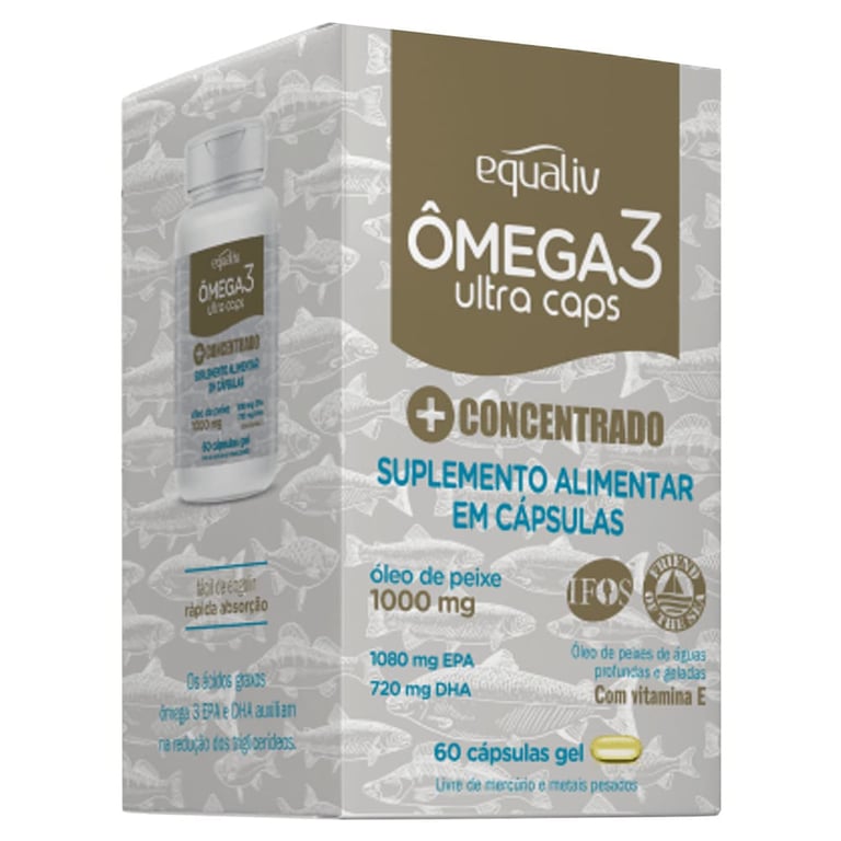 Ômega 3 Equaliv Ultra caps 1000mg 120 cápsulas