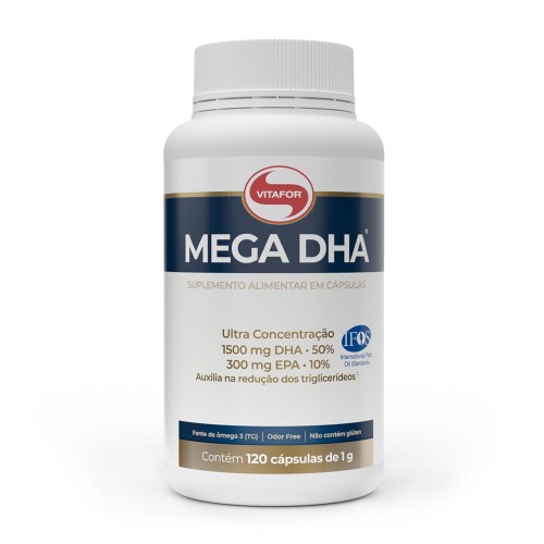 Ômega 3 Mega Dha - Vitafor - 120 Cápsulas de 1000mg