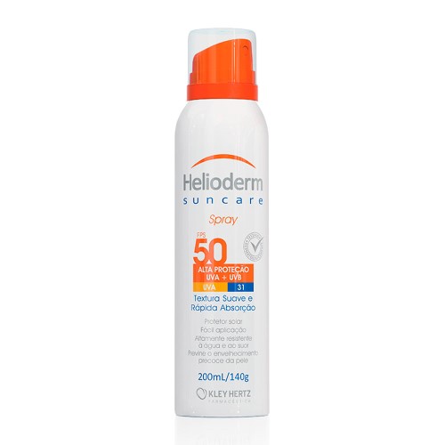 Protetor Solar Spray Helioderm 2 em 1 Fps50 200ml