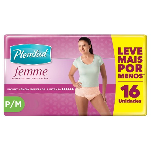 Roupa Íntima Plen Active Para M 16Un - Active