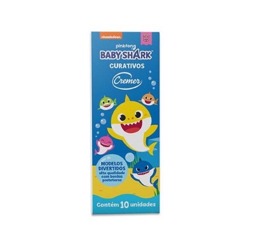 Curativo Cremer Baby Shark com 10 unidades