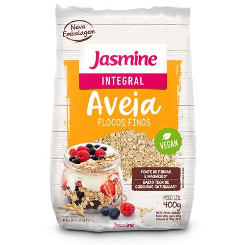 Aveia Jasmine Flocos Finos Integral 400G