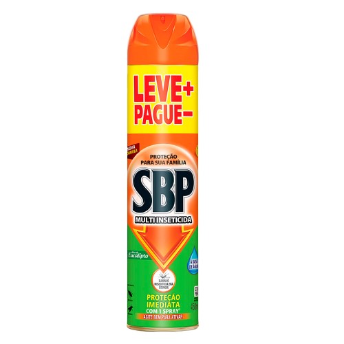 Multi Inseticida SBP Óleo de Eucalipto Aerosol 450ml Leve Mais Pegue Menos