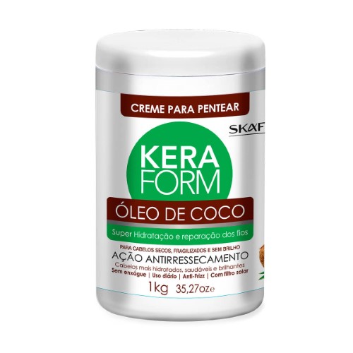 Creme para Pentear Skafe Keraform Óleo de Coco com 1kg