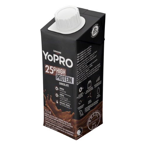 Bebida Láctea Danone Yopro 25g Proteínas Chocolate 250ml