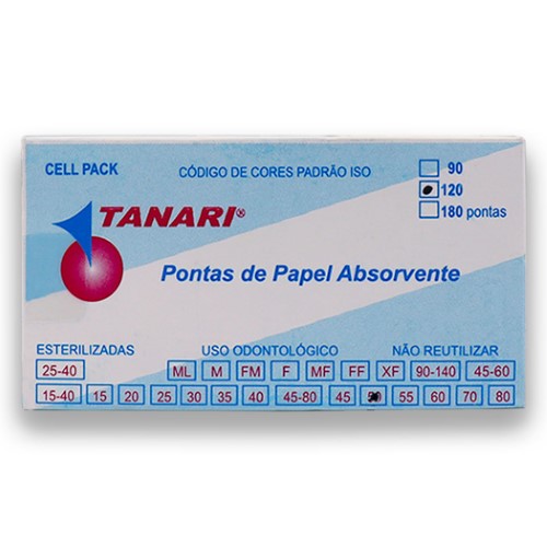 Cone De Papel Absorv Cell Pack Com 120 - Tanari ( 520935181982)