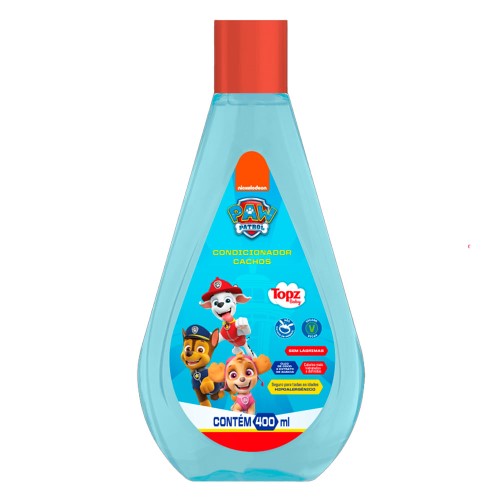 Condicionador Infantil Topz Baby Patrulha Canina Cachos 400ml