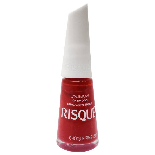 Esmalte Cremoso Risqué Rosas Choque Pink 8ml