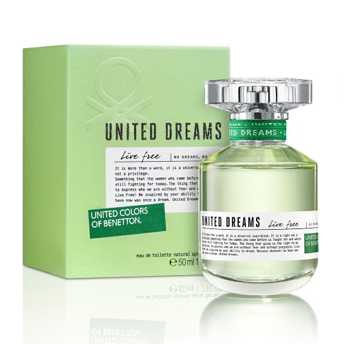 Benetton United Dreams Live Free Feminino EDT 50ml