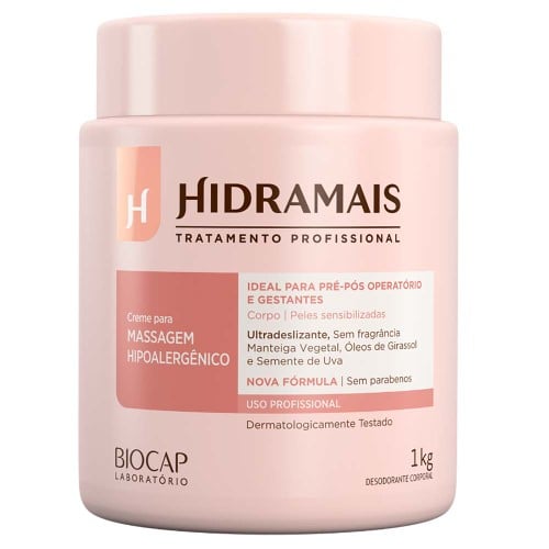 Creme para Massagem Hipoalergênico Hidramais