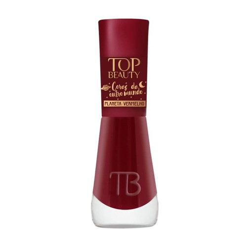 Esmalte Top Beauty Cores de Outro Mundo Cor Planeta Vermelho 9ml