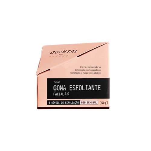 Goma Esfoliante Facial 2.0 Quintal Rochás Uso Semanal com 50g