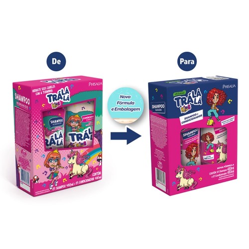 Shampoo + Condicionador Trá Lá Lá Kids Hidrakids 480ml cada