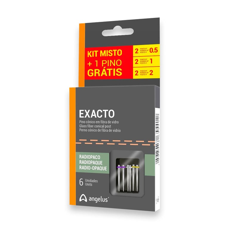 Pino de Fibra de Vidro Exacto Promo Kit Misto - Angelus