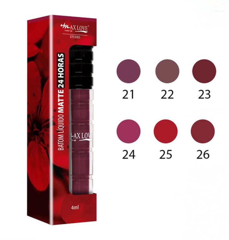 24 Horas Matte 21 Roxo - Batom Líquido 4ml