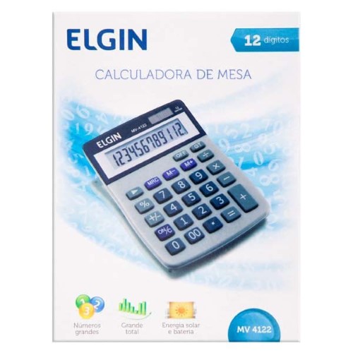 Calculadora De Mesa Elgin Mv4122 12Dig