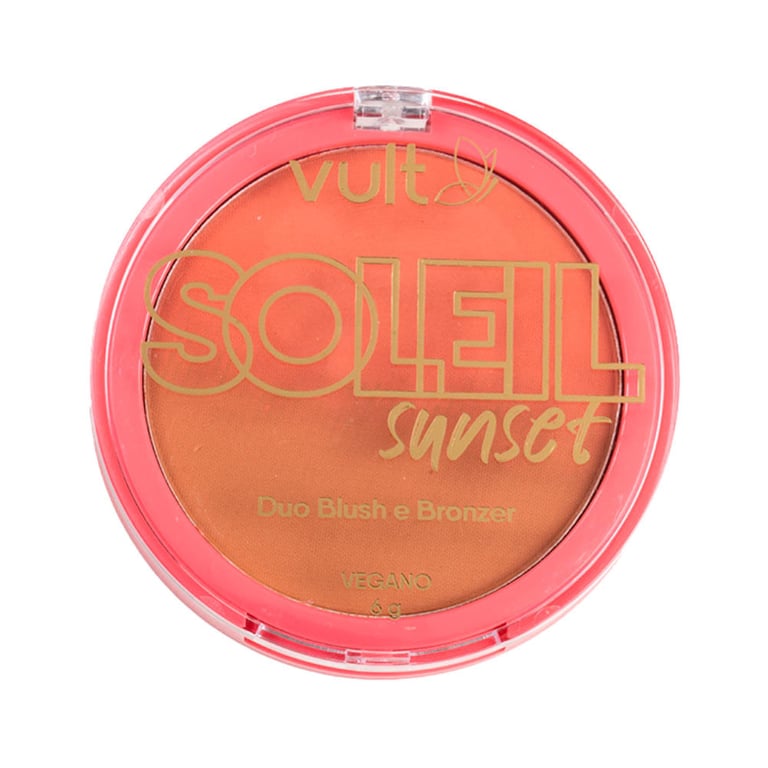 Pó Compacto Duo Blush e Bronzer Vult Soleil Sunset 6g