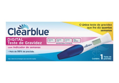 Teste De Gravidez Clearblue Digital Com Indicador de Semanas 1 Unidade