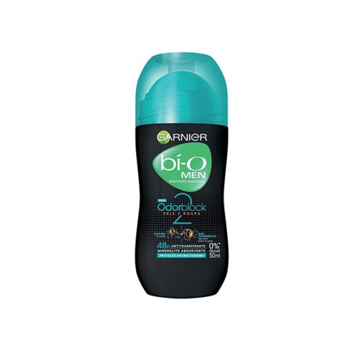 Desodorante Garnier Bi-O Rollon Pele Mais Roupa Men 50ml