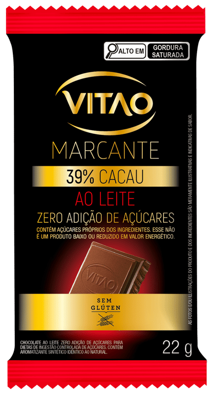 Chocolate Vitao Ao Leite Zero 22g